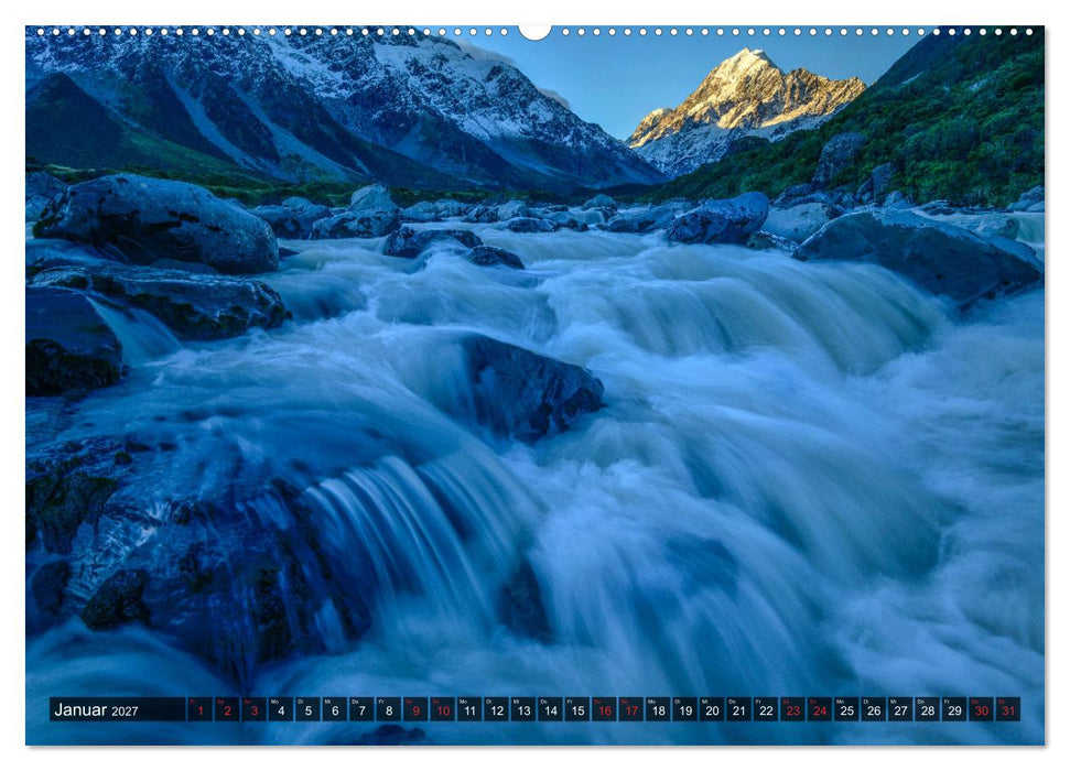 Neuseeland - Naturwunder am Ende der Welt (CALVENDO Wandkalender 2027)