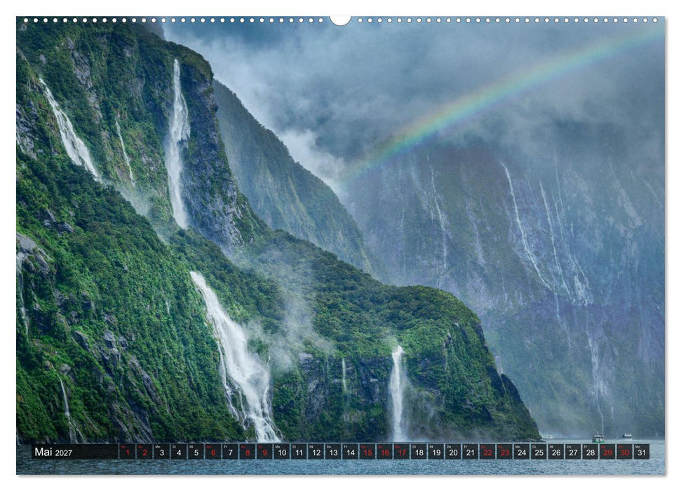 Neuseeland - Naturwunder am Ende der Welt (CALVENDO Wandkalender 2027)
