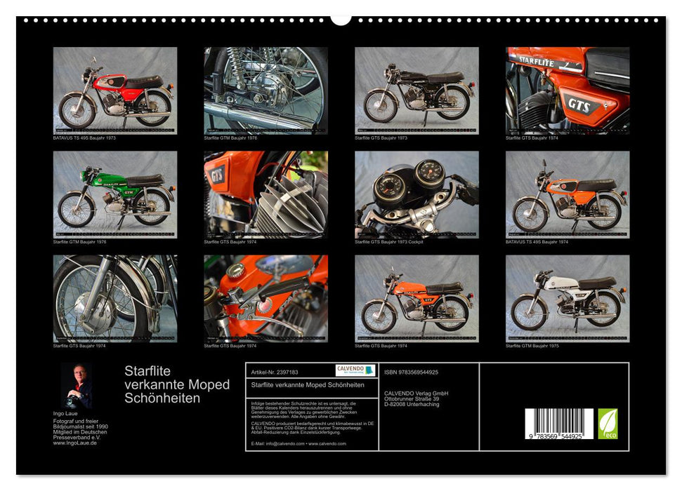 Starflite verkannte Moped Schönheiten (CALVENDO Premium Wandkalender 2027)
