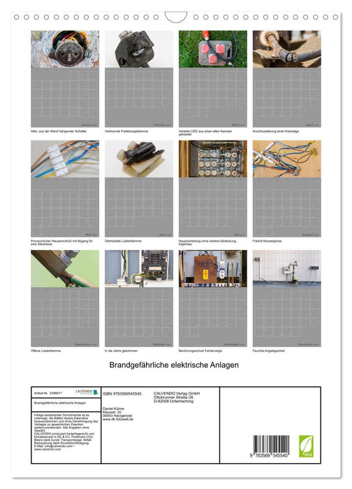 Brandgefährliche elektrische Anlagen (CALVENDO Wandkalender 2027)