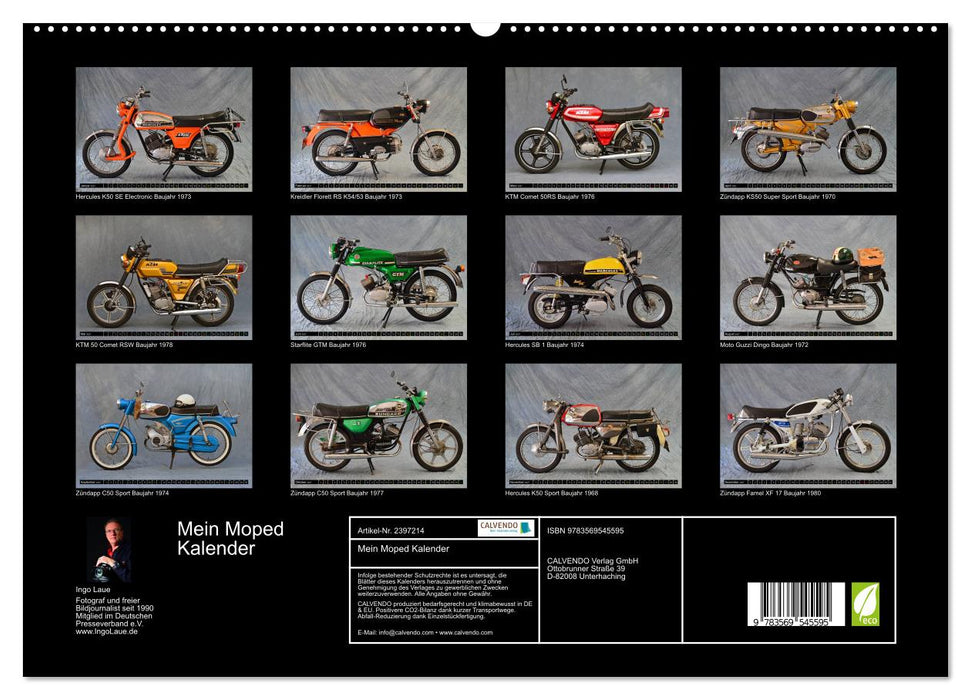 Mein Moped Kalender (CALVENDO Premium Wandkalender 2027)