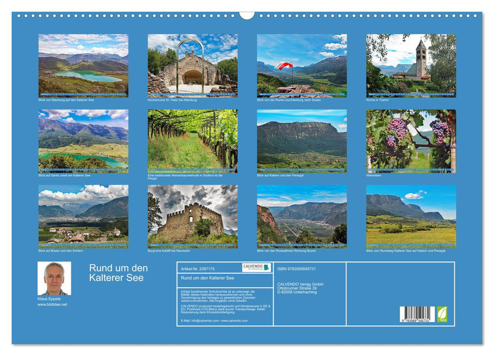 Rund um den Kalterer See (CALVENDO Wandkalender 2027)