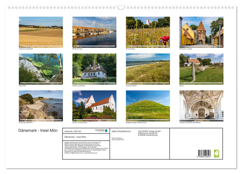 Dänemark - Insel Mön (CALVENDO Wandkalender 2027)