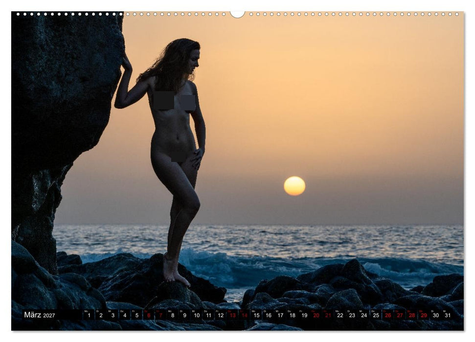 Akt an wilden Meeresküsten (CALVENDO Wandkalender 2027)