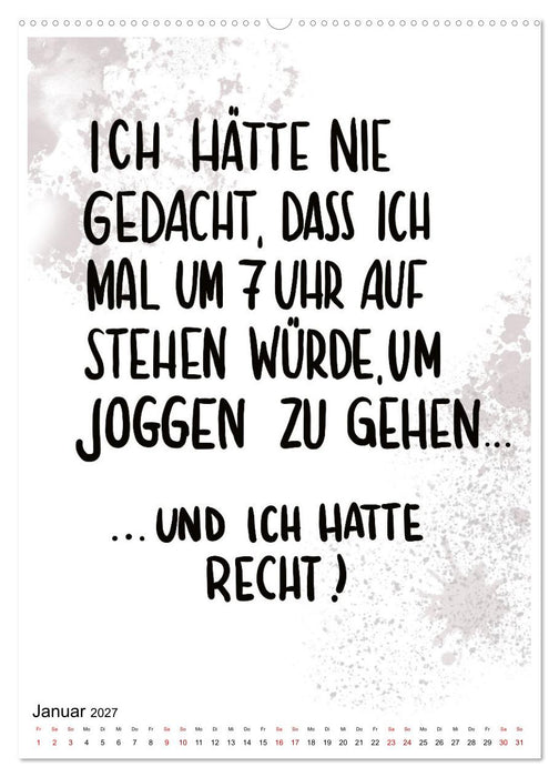 Angesagtes-Sprüche für alle Lebenslagen (CALVENDO Wandkalender 2027)