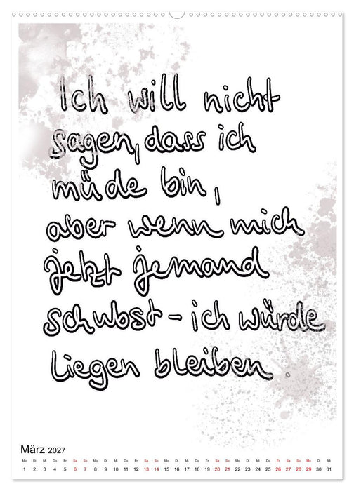 Angesagtes-Sprüche für alle Lebenslagen (CALVENDO Wandkalender 2027)