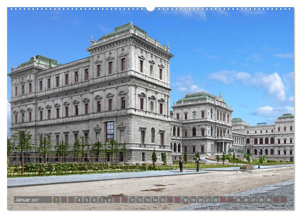 München zur Kaiserzeit in Farbe (CALVENDO Premium Wandkalender 2027)