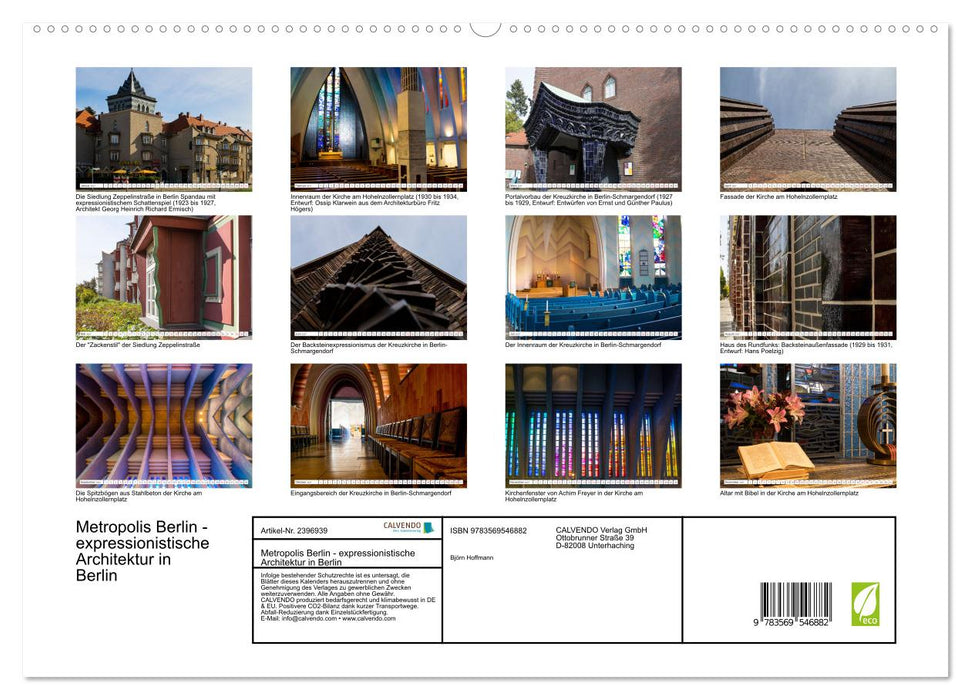 Metropolis Berlin - expressionistische Architektur in Berlin (CALVENDO Wandkalender 2027)