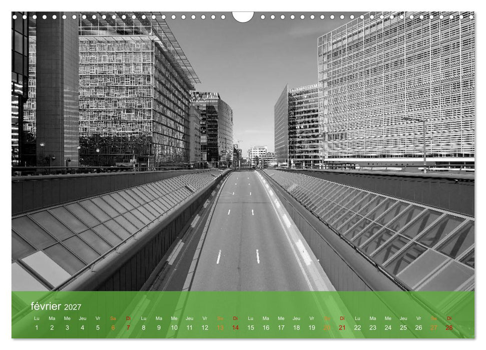 Bruxelles en confinement (CALVENDO Calendrier mensuel 2027)