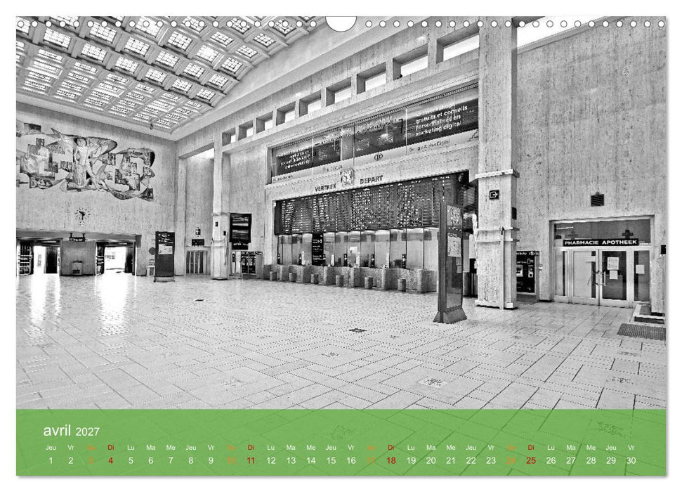 Bruxelles en confinement (CALVENDO Calendrier mensuel 2027)