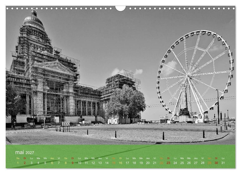 Bruxelles en confinement (CALVENDO Calendrier mensuel 2027)