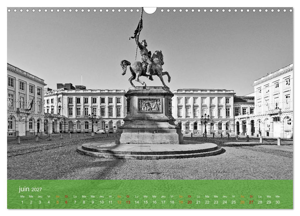 Bruxelles en confinement (CALVENDO Calendrier mensuel 2027)