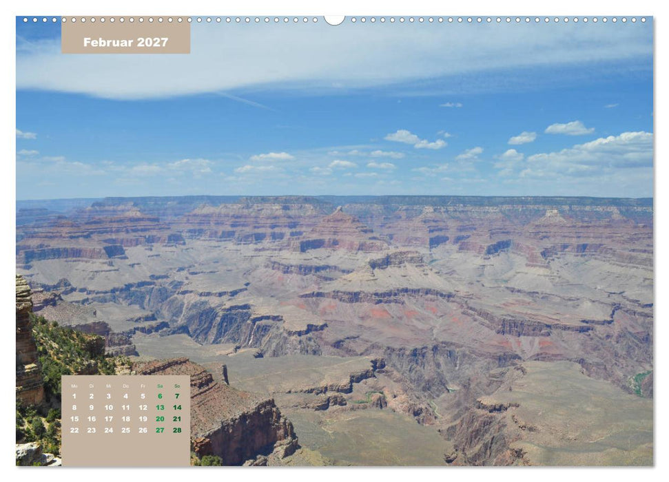 Erlebe mit mir die Schluchten des Grand Canyon (CALVENDO Wandkalender 2027)