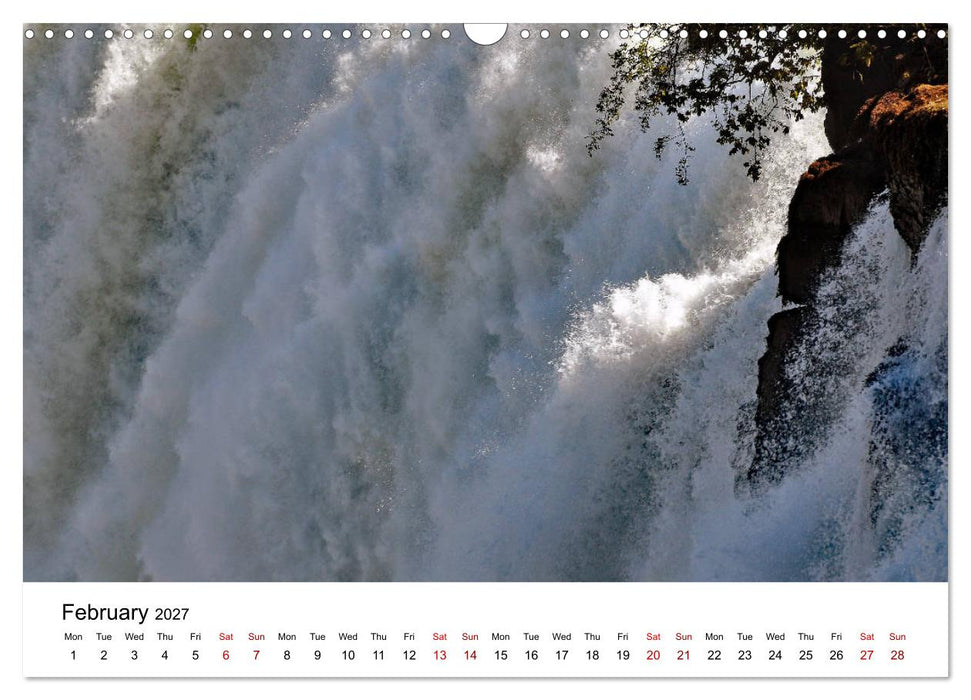 World natural heritage Victoria Falls - The smoke that thunders (CALVENDO Monthly Calendar 2027)