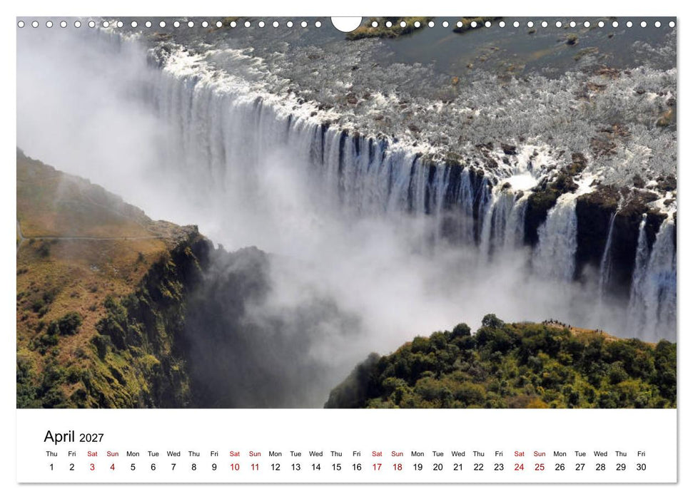 World natural heritage Victoria Falls - The smoke that thunders (CALVENDO Monthly Calendar 2027)