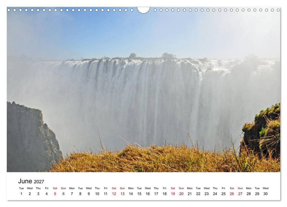 World natural heritage Victoria Falls - The smoke that thunders (CALVENDO Monthly Calendar 2027)