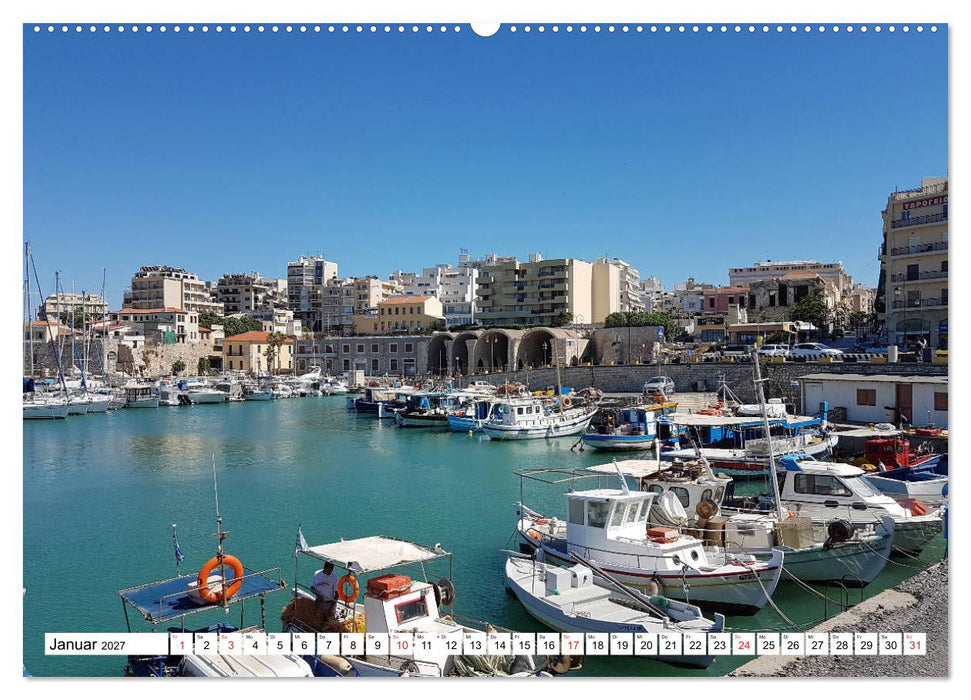 Idyllische Häfen auf Kreta (CALVENDO Wandkalender 2027)