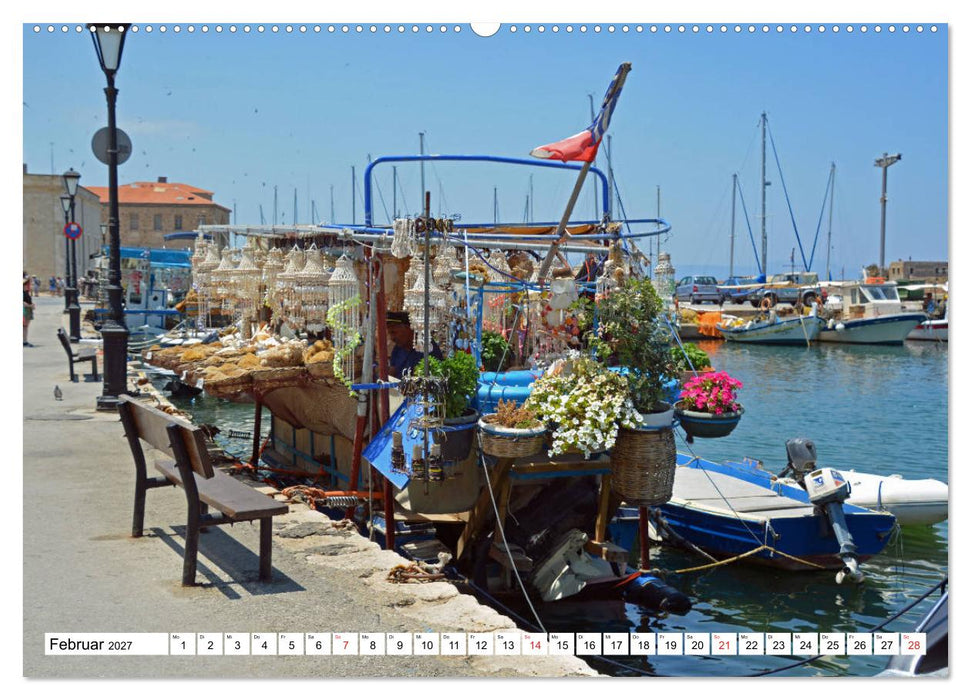 Idyllische Häfen auf Kreta (CALVENDO Wandkalender 2027)