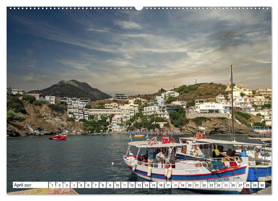 Idyllische Häfen auf Kreta (CALVENDO Wandkalender 2027)