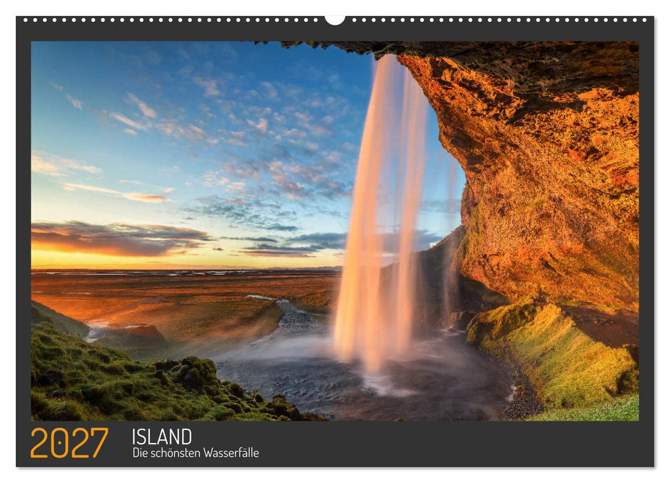 Island - Die schönsten Wasserfälle (CALVENDO Wandkalender 2027)