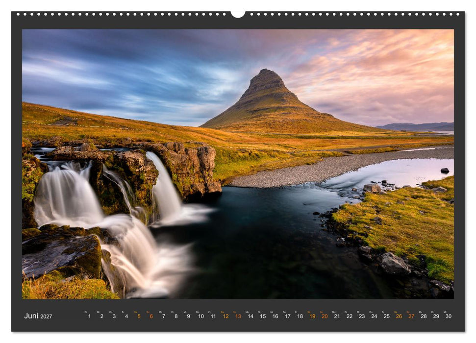 Island - Die schönsten Wasserfälle (CALVENDO Wandkalender 2027)