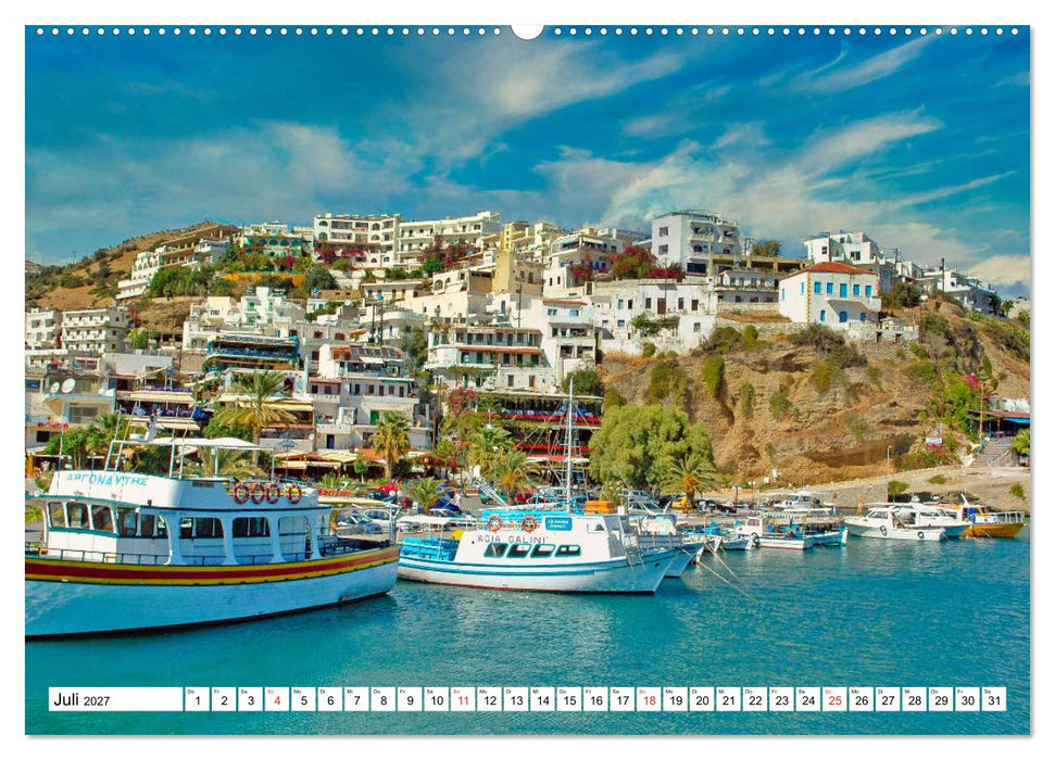 Idyllische Häfen auf Kreta (CALVENDO Premium Wandkalender 2027)