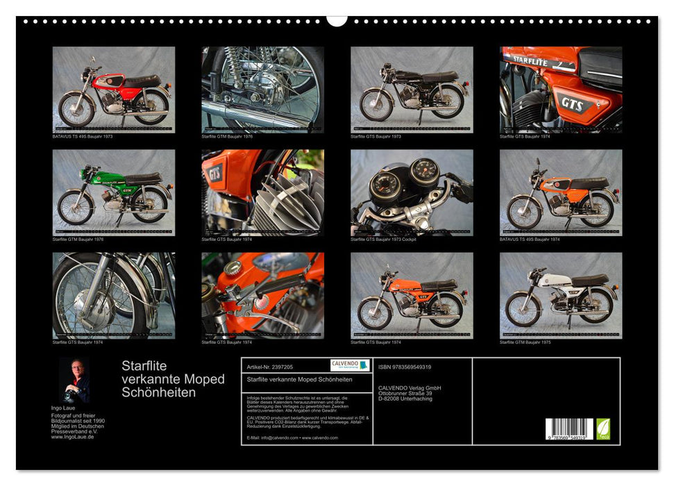 Starflite verkannte Moped Schönheiten (CALVENDO Wandkalender 2027)