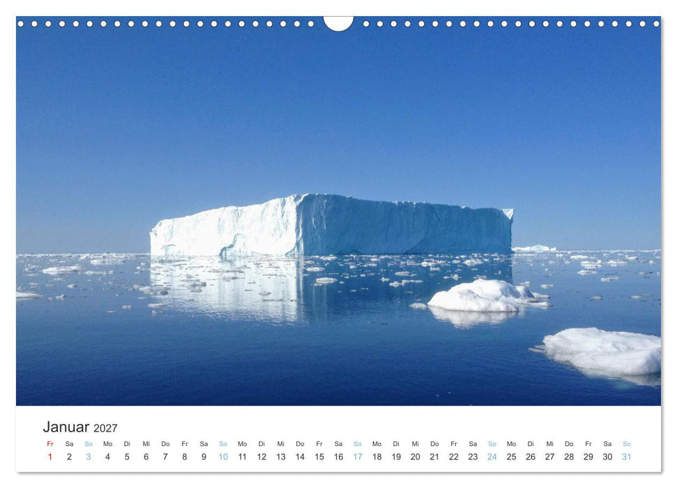 Cold as Ice - Eindrücke aus Arktis und Antarktis (CALVENDO Wandkalender 2027)