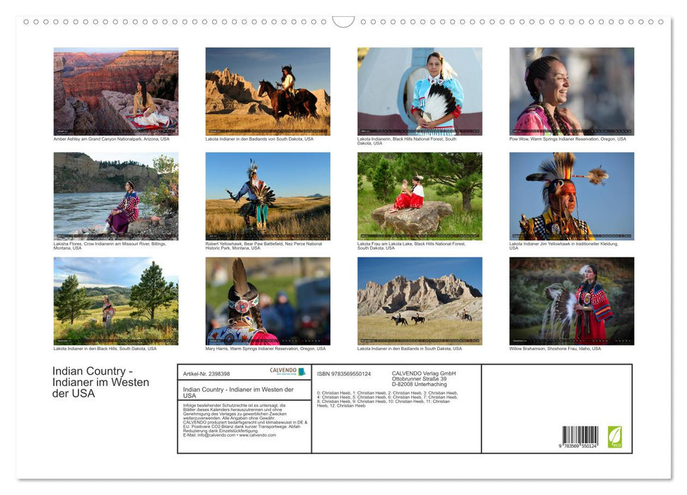 Indian Country - Indianer im Westen der USA (CALVENDO Wandkalender 2027)