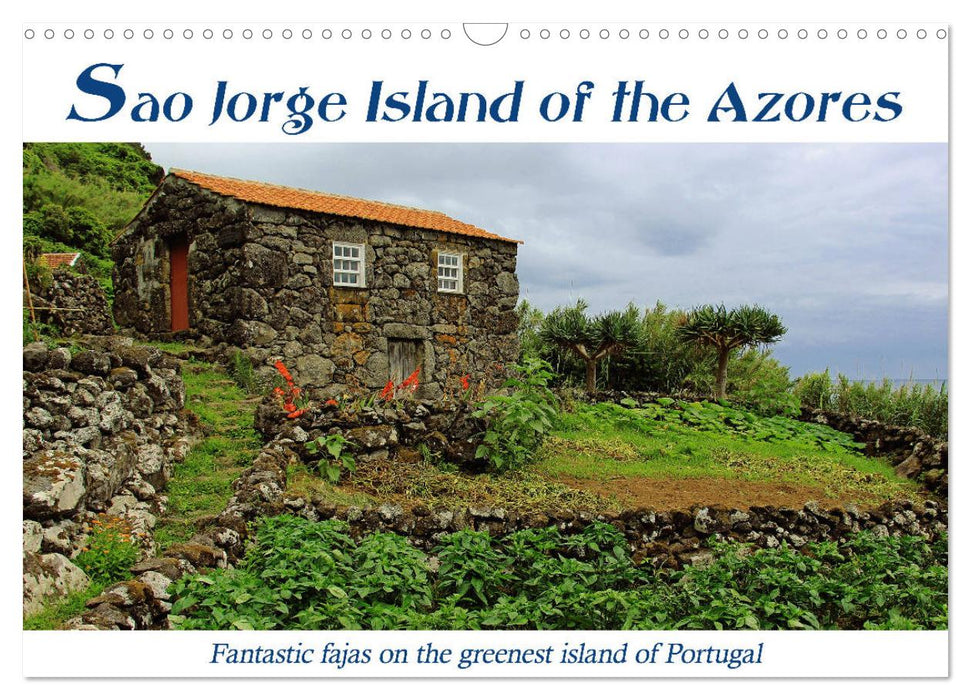 Sao Jorge Island of the Azores - fantastic fajas on the greenest island of Portugal (CALVENDO Monthly Calendar 2027)