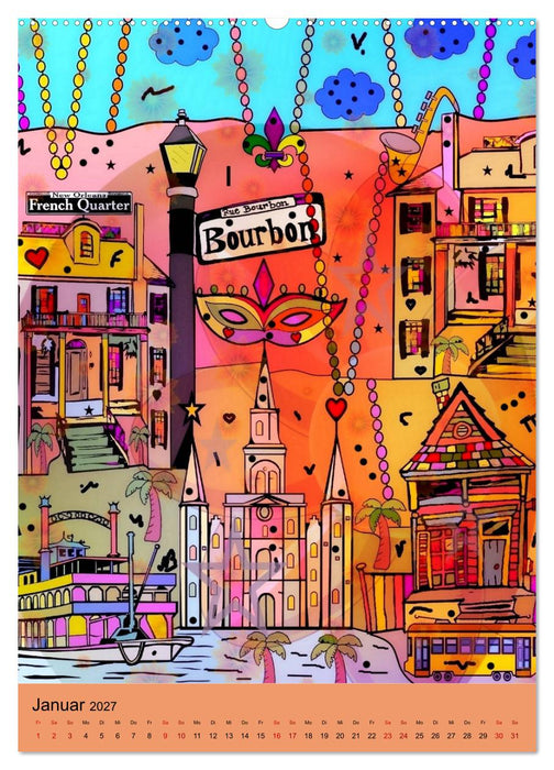 United States Pop Art von Nico Bielow (CALVENDO Wandkalender 2027)