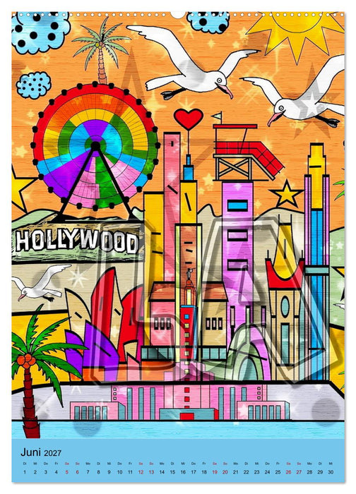 United States Pop Art von Nico Bielow (CALVENDO Wandkalender 2027)