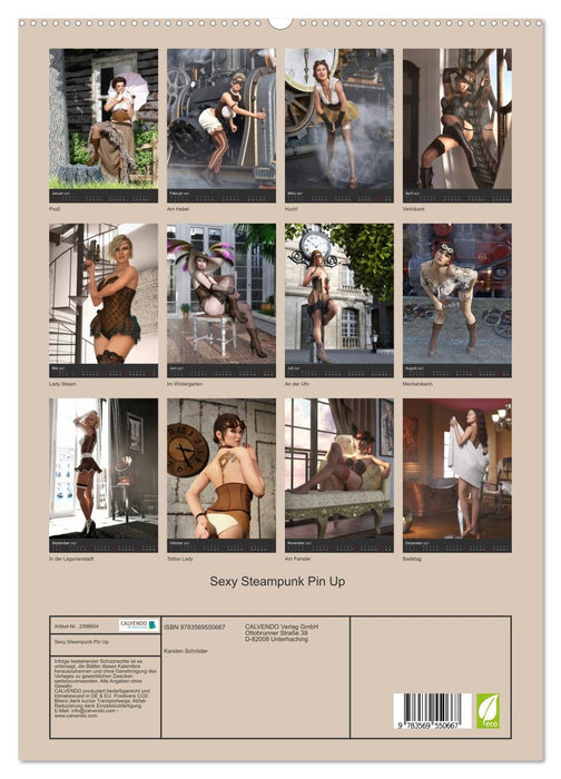 Sexy Steampunk Pin Up (CALVENDO Premium Wandkalender 2027)