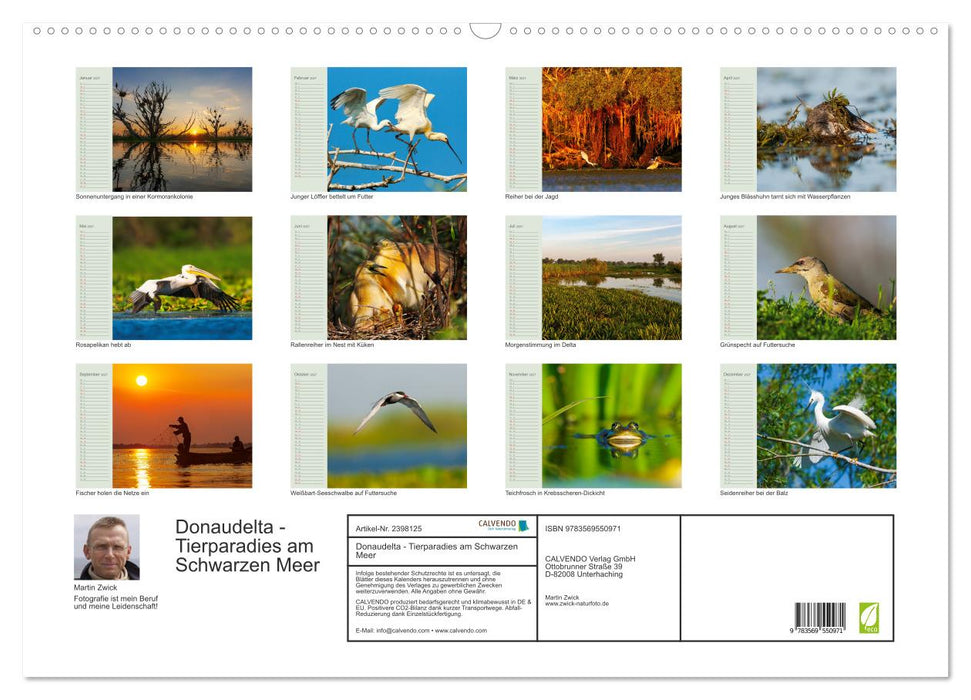 Donaudelta - Tierparadies am Schwarzen Meer (CALVENDO Wandkalender 2027)