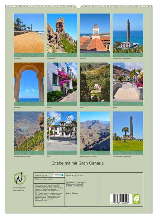 Erlebe mit mir Gran Canaria (CALVENDO Premium Wandkalender 2027)