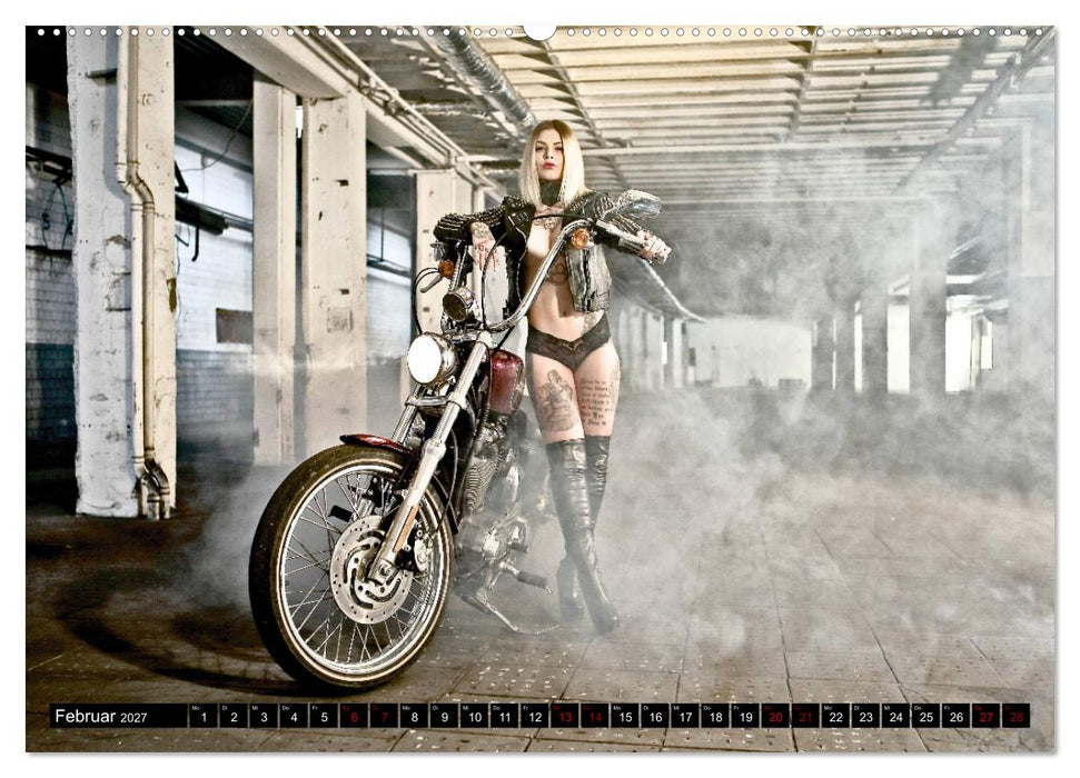 Motorräder und Sexy Girls (CALVENDO Wandkalender 2027)