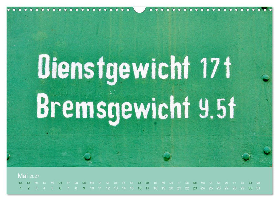 EISENBAHNPOESIE (CALVENDO Wandkalender 2027)