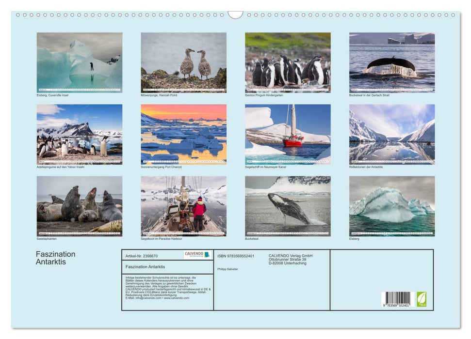 Faszination Antarktis (CALVENDO Wandkalender 2027)