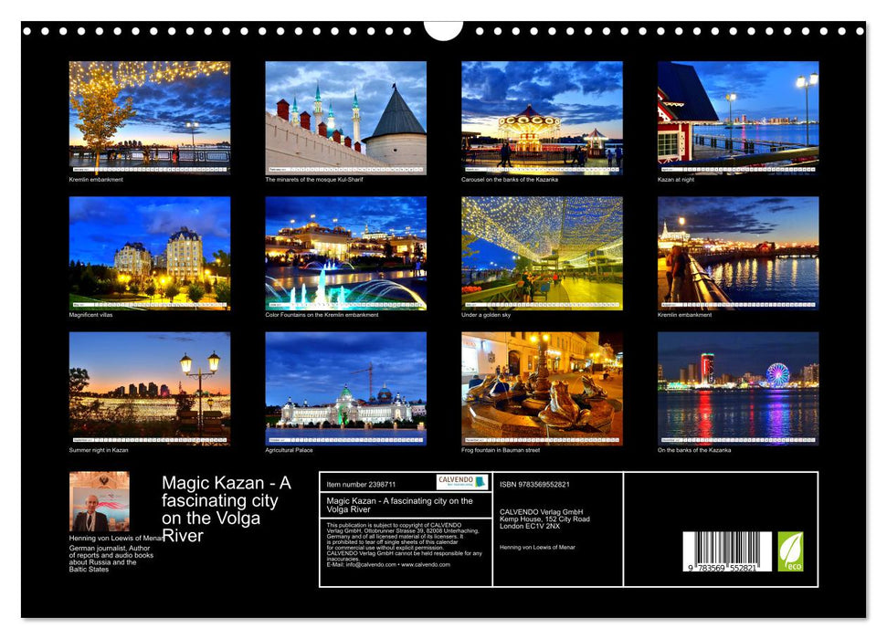 Magic Kazan - A fascinating city on the Volga River (CALVENDO Monthly Calendar 2027)