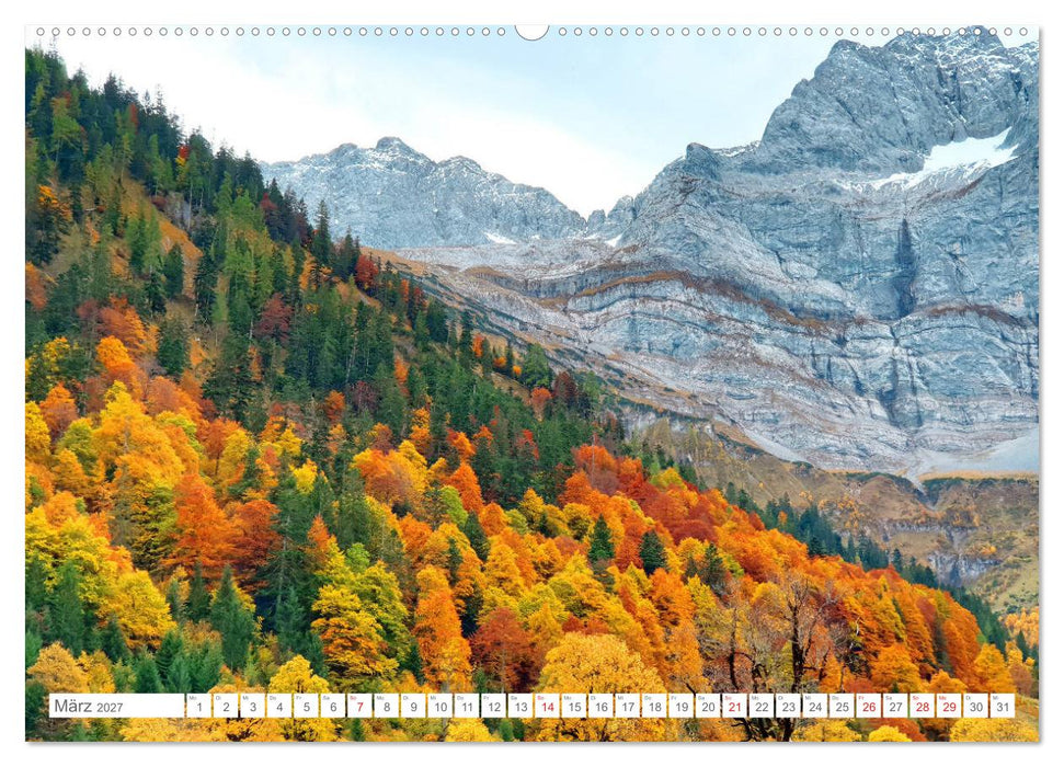 Indian Summer in der Eng - Das Naturdenkmal Großer Ahornboden (CALVENDO Premium Wandkalender 2027)