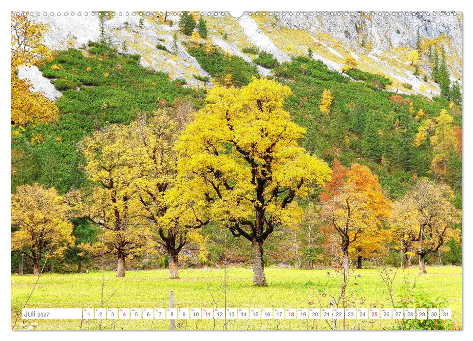 Indian Summer in der Eng - Das Naturdenkmal Großer Ahornboden (CALVENDO Premium Wandkalender 2027)