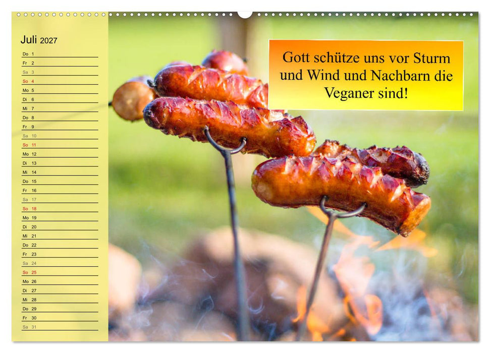 Auftragsgriller für effektive Fettverbrennung! Denn Grillsaison ist immer! (CALVENDO Premium Wandkalender 2027)