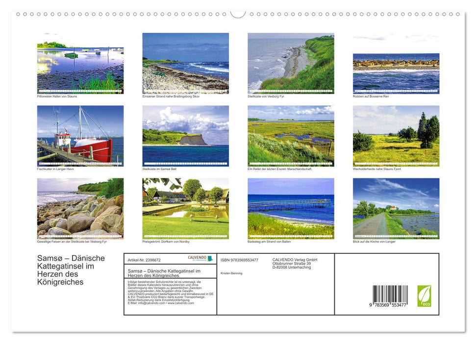 Samsø – Dänische Kattegatinsel im Herzen des Königreiches (CALVENDO Premium Wandkalender 2027)