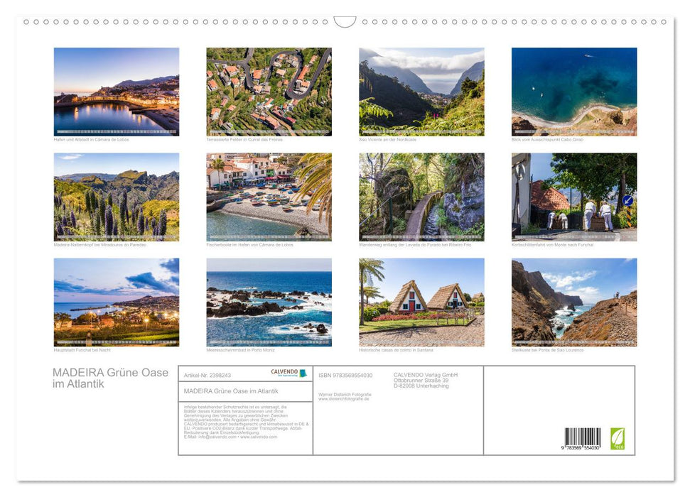 MADEIRA Grüne Oase im Atlantik (CALVENDO Wandkalender 2027)