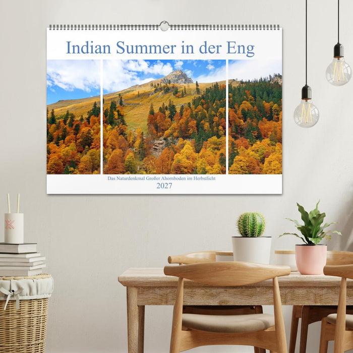 Indian Summer in der Eng - Das Naturdenkmal Großer Ahornboden (CALVENDO Wandkalender 2027)