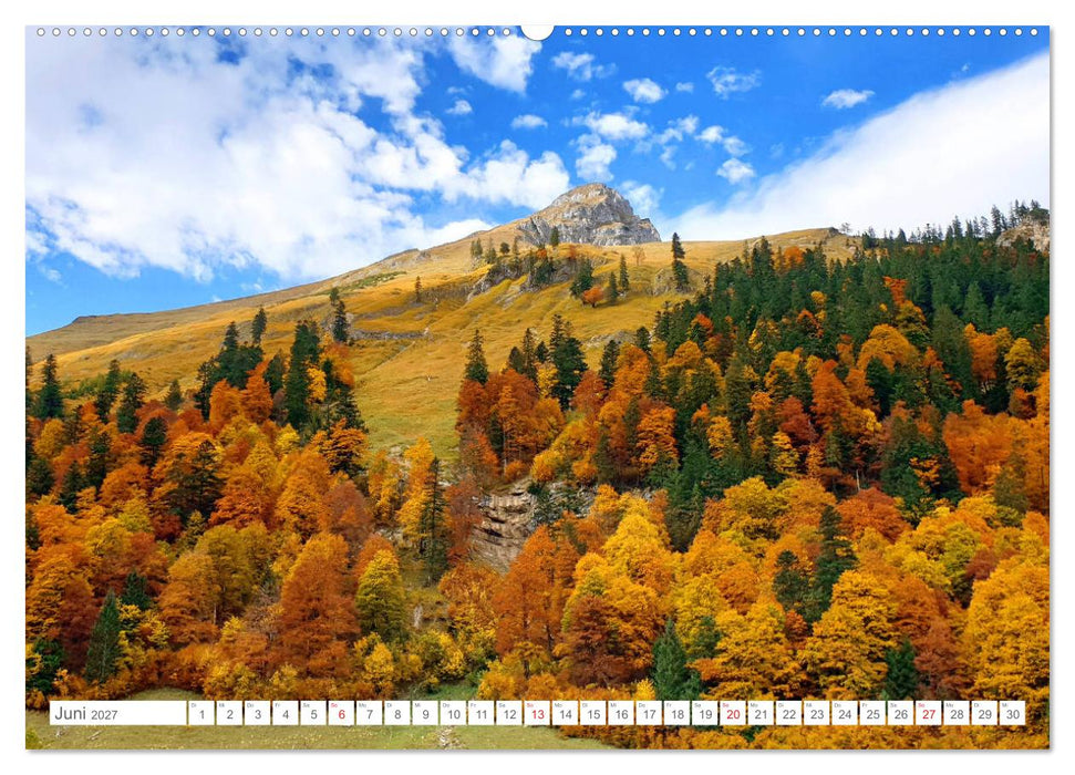 Indian Summer in der Eng - Das Naturdenkmal Großer Ahornboden (CALVENDO Wandkalender 2027)