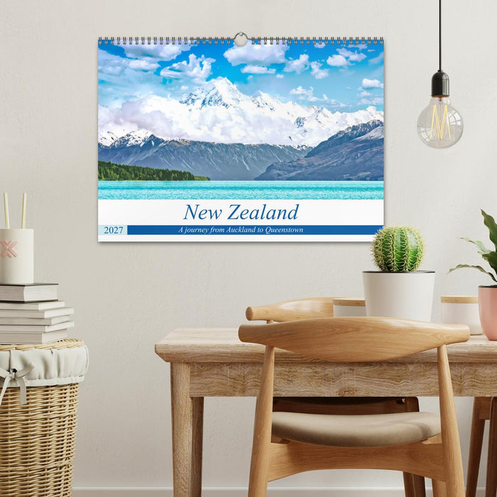 A journey from Auckland to Queenstown (CALVENDO Monthly Calendar 2027)