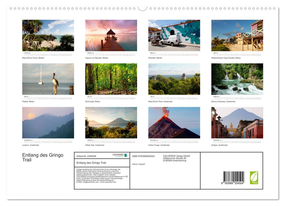 Entlang des Gringo Trail (CALVENDO Premium Wandkalender 2027)