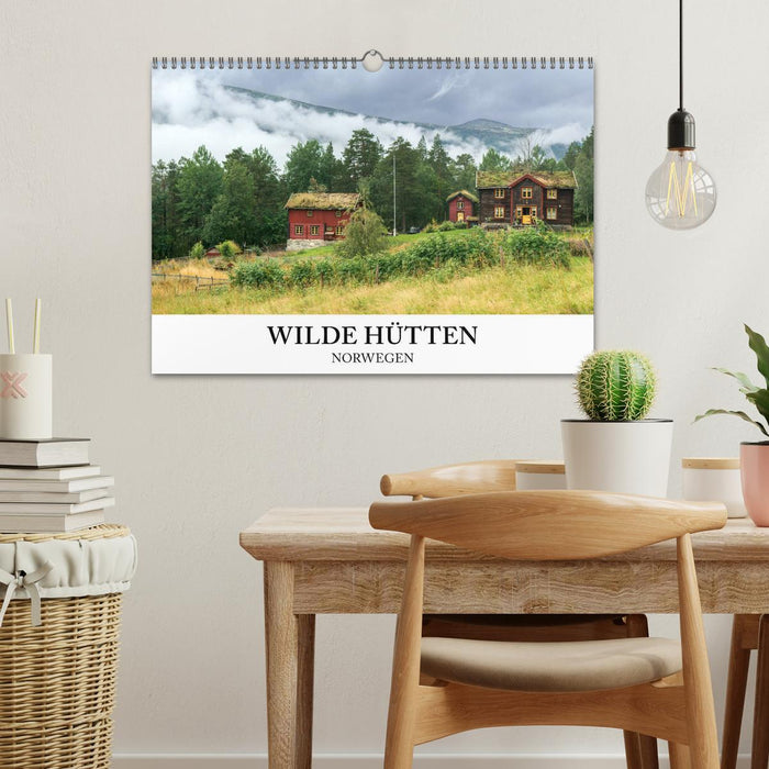 Norwegen Kalender - Wilde Hütten in den Bergen (CALVENDO Wandkalender 2027)