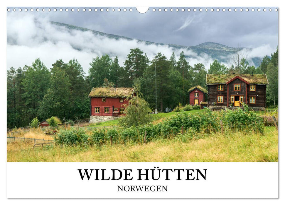 Norwegen Kalender - Wilde Hütten in den Bergen (CALVENDO Wandkalender 2027)